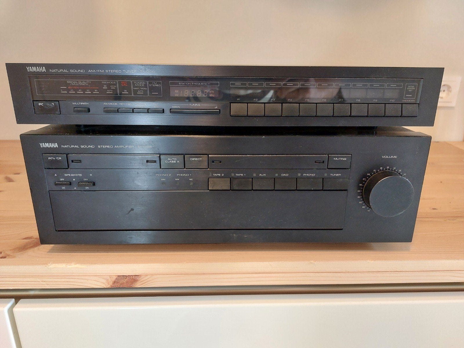Yamaha stereo versterker en radio A-1000 en T-1000, Ophalen