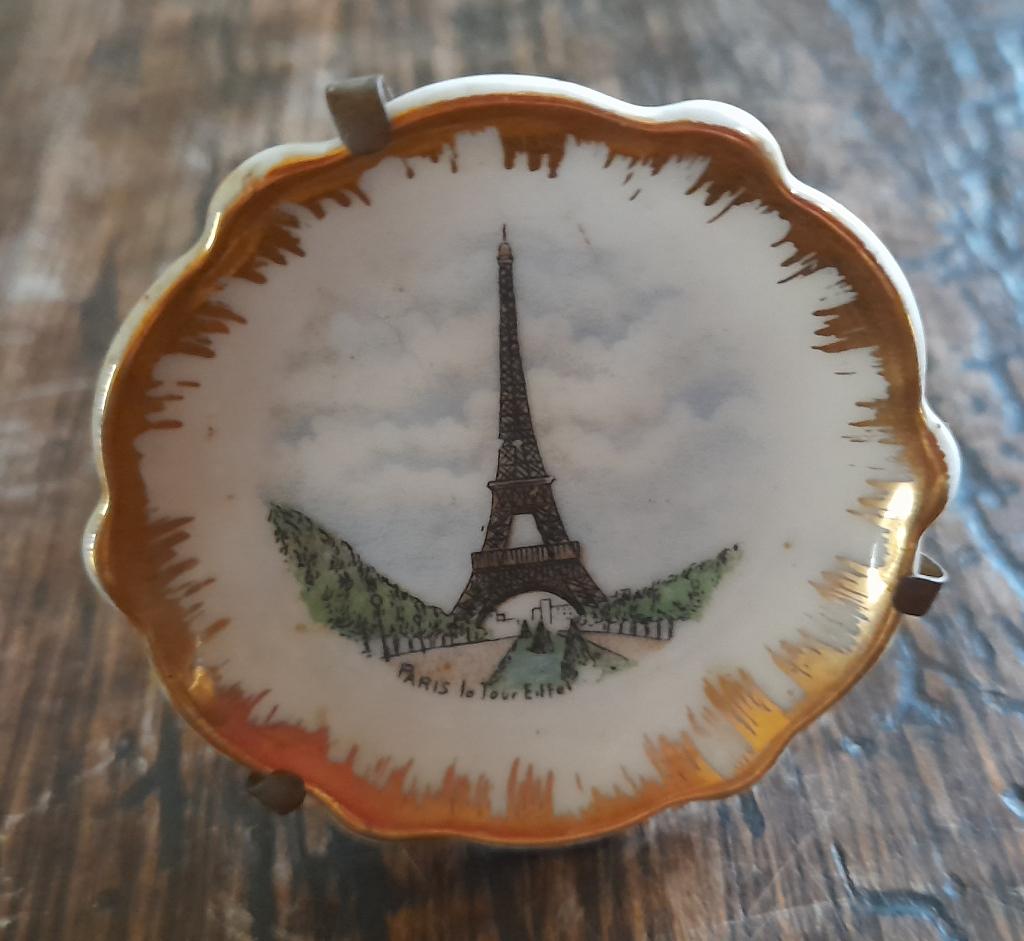 Mini- bordje Eiffeltoren - Limoges porcelein, Antiek en Kunst, Verzenden