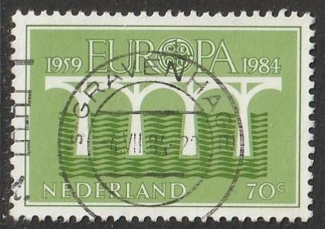 Nederland 1984 1308a Europa 70c, Gest Den Haag, Postzegels en Munten, Postzegels | Nederland, Ophalen of Verzenden, Na 1940, Gestempeld