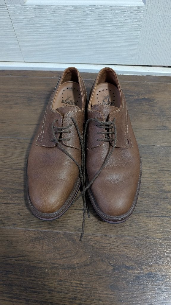 Memphisto air-jet leren schoenen maat 42 (EUR 8), Bruin, Ophalen of Verzenden, Mephisto, Gedragen