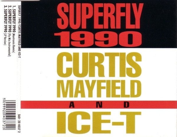 CURTIS MAYFIELD CD SINGLE SUPERFLY 1990 + ICE-T, 6 singles of meer, Ophalen of Verzenden, Zo goed als nieuw, Pop