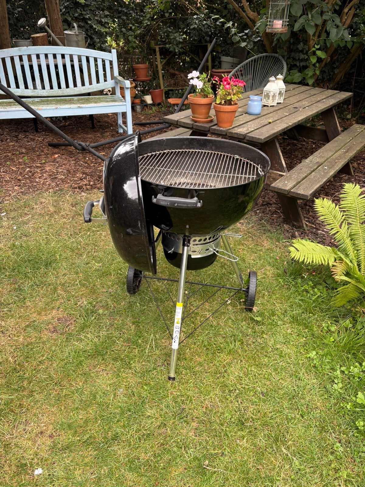 Weber barbecue, Tuin en Terras, Houtskoolbarbecues, Ophalen, Zo goed als nieuw