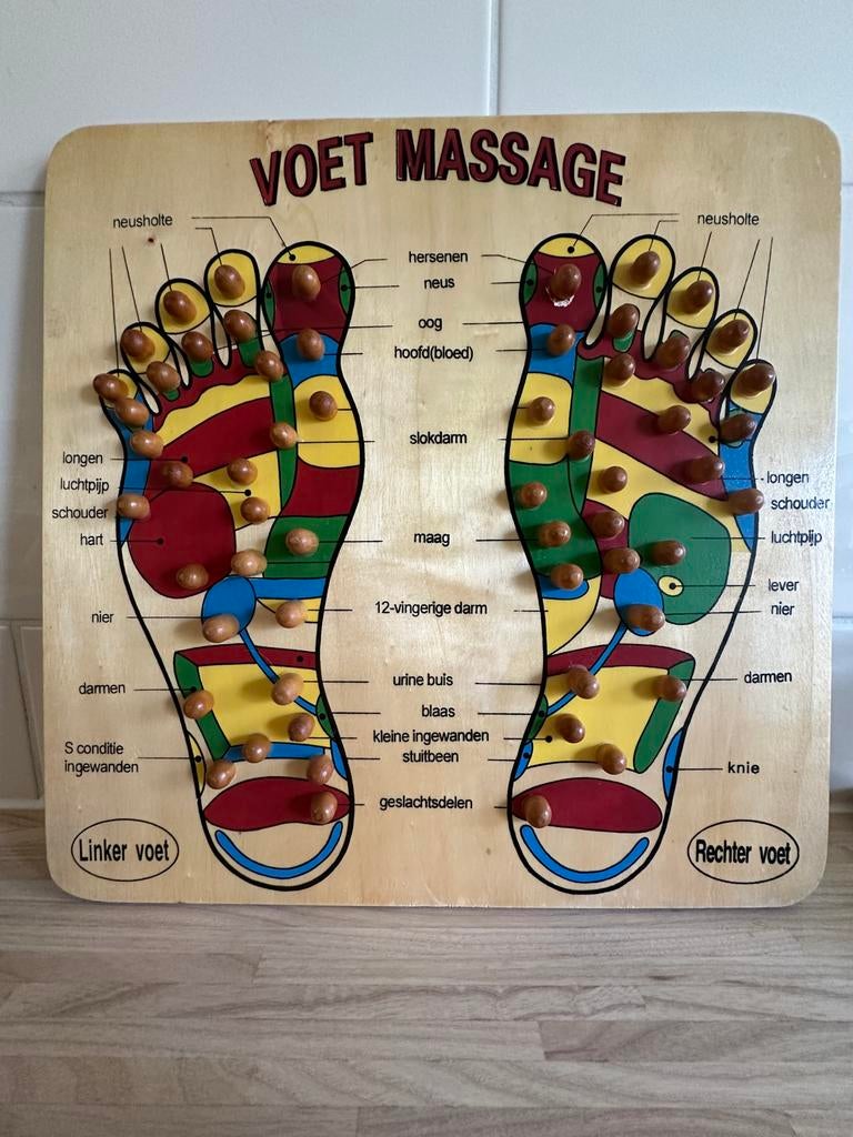 Houten Voetmassagebord - Reflexologie, Ophalen of Verzenden, Zo goed als nieuw, Achtergrond en Informatie