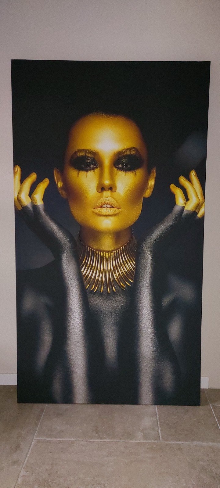Canvas  Black and Gold, Ophalen, Zo goed als nieuw, Print