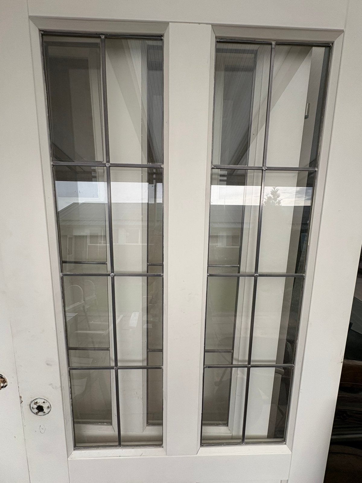 Glas in lood opdekdeuren, Ophalen, Gebruikt, 80 tot 100 cm, Binnendeur