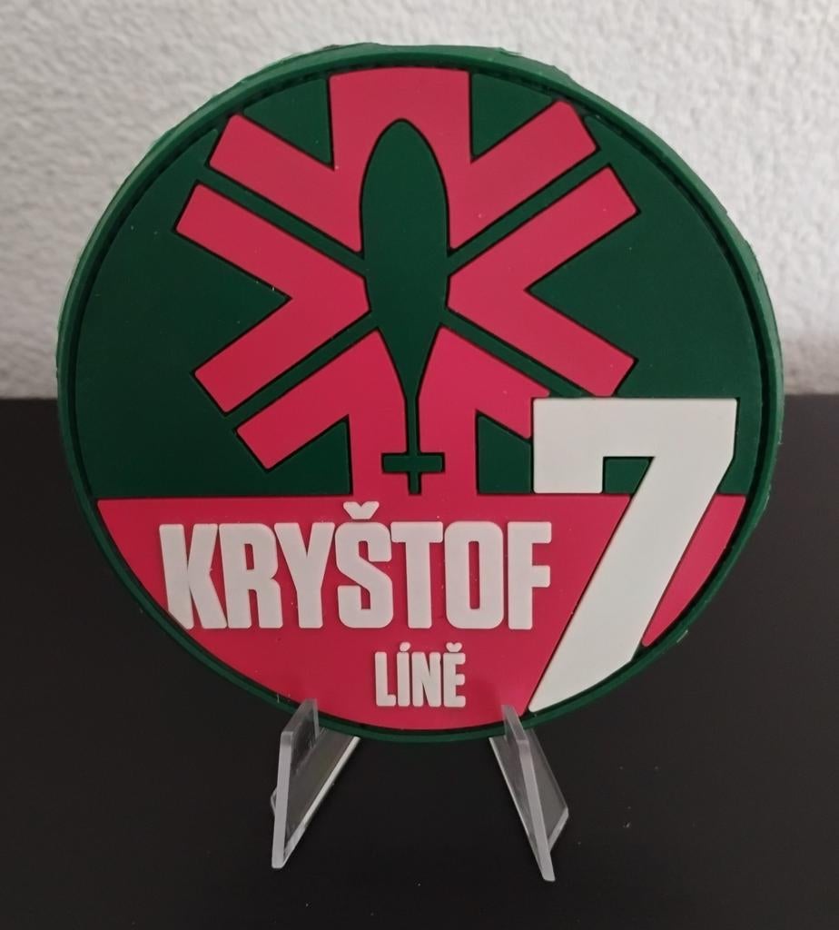 Patch SAR Tsjechië Krystof 7 Line AB W-3A Sokol Helikopter, Verzenden, Zo goed als nieuw, Patch, Badge of Embleem