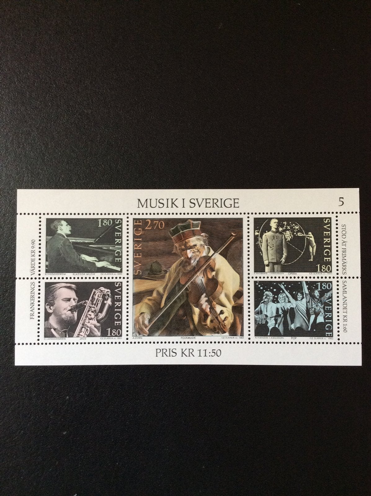 Zweden postzegelvel 1983 pfr MB 11, Postzegels en Munten, Ophalen of Verzenden, Zweden, Postfris