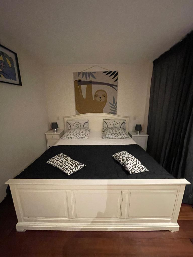 IKEA Sultan tweepersoonsbed 180 x 200, Huis en Inrichting, Gebruikt, Tweepersoons, 180 cm, Hout