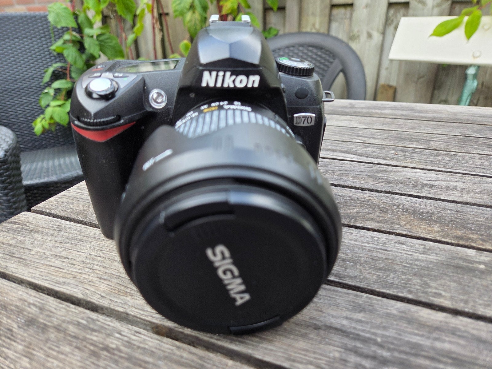 Nikon D70 spiegelreflexcamera met Sigma 18-125mm lens, Spiegelreflex, Accu, Ophalen of Verzenden, Zo goed als nieuw
