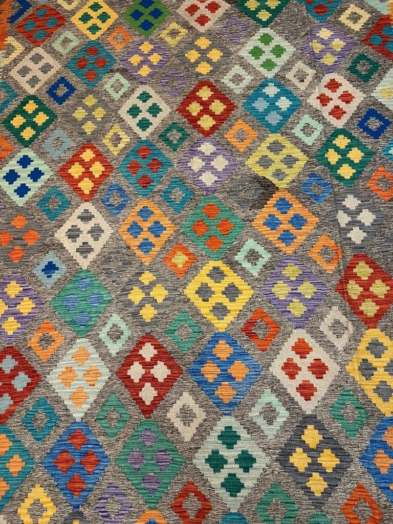 Hand Genopt Kilim ( Gelim ) 291 x 202 cm, Overige kleuren, Wol, 200 cm of meer, Ophalen of Verzenden
