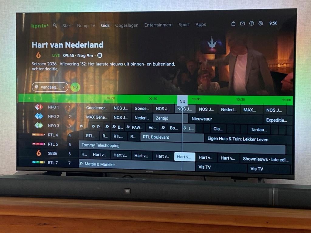 PHILIPS  LED4K 43” Ambilight TV, Ophalen, Philips, 50 Hz, 100 cm of meer