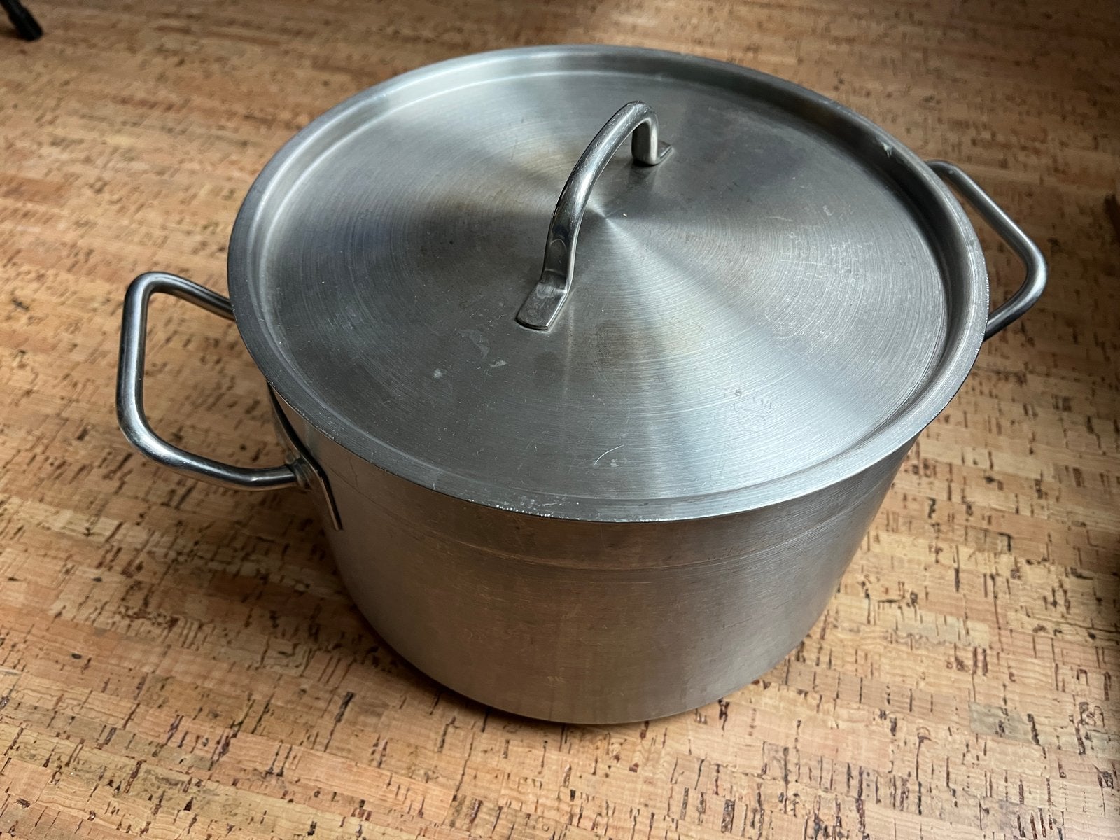 Pegaso RVS Soep/Kookpan met Deksel - 6liter, Gebruikt, Met deksel, Ophalen of Verzenden, Rvs
