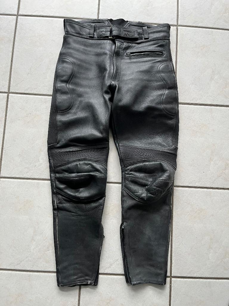 leren heren motor broek, Ophalen, Broek | leer, Tweedehands, Heren