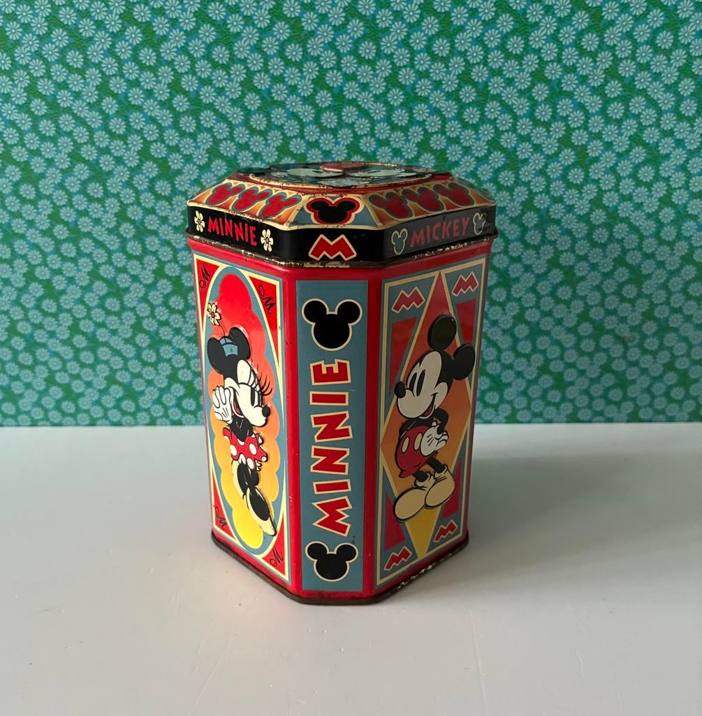 Vintage Mickey / Minni mouse blik UK, Verzamelen, Disney, Gebruikt, Overige typen, Ophalen of Verzenden, Nvt