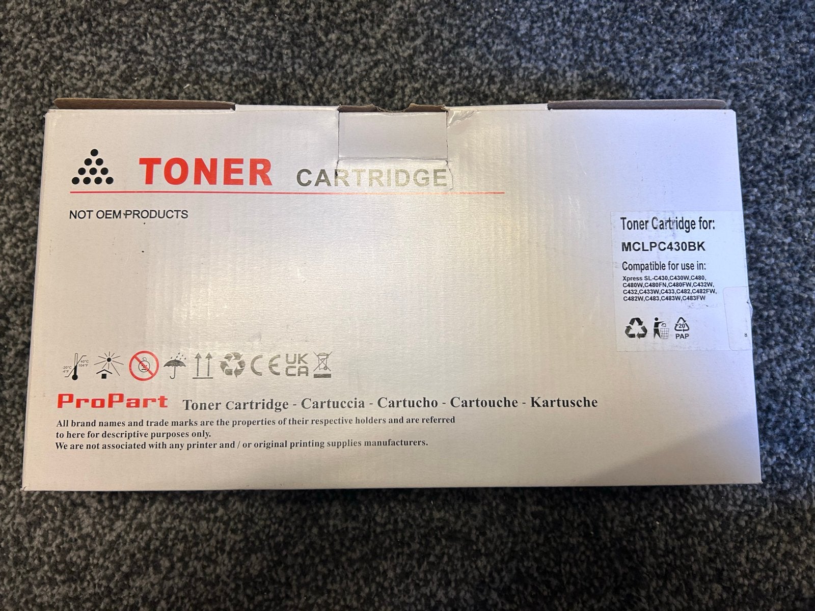 ProPart Toner Cartridge MCLPC430BK - Compatibel, Ophalen of Verzenden, Nieuw