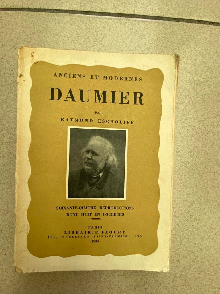 Honoré Daumier, bijzonder boek uit 1934, met kleuren afbeeld, Ophalen of Verzenden, Gelezen