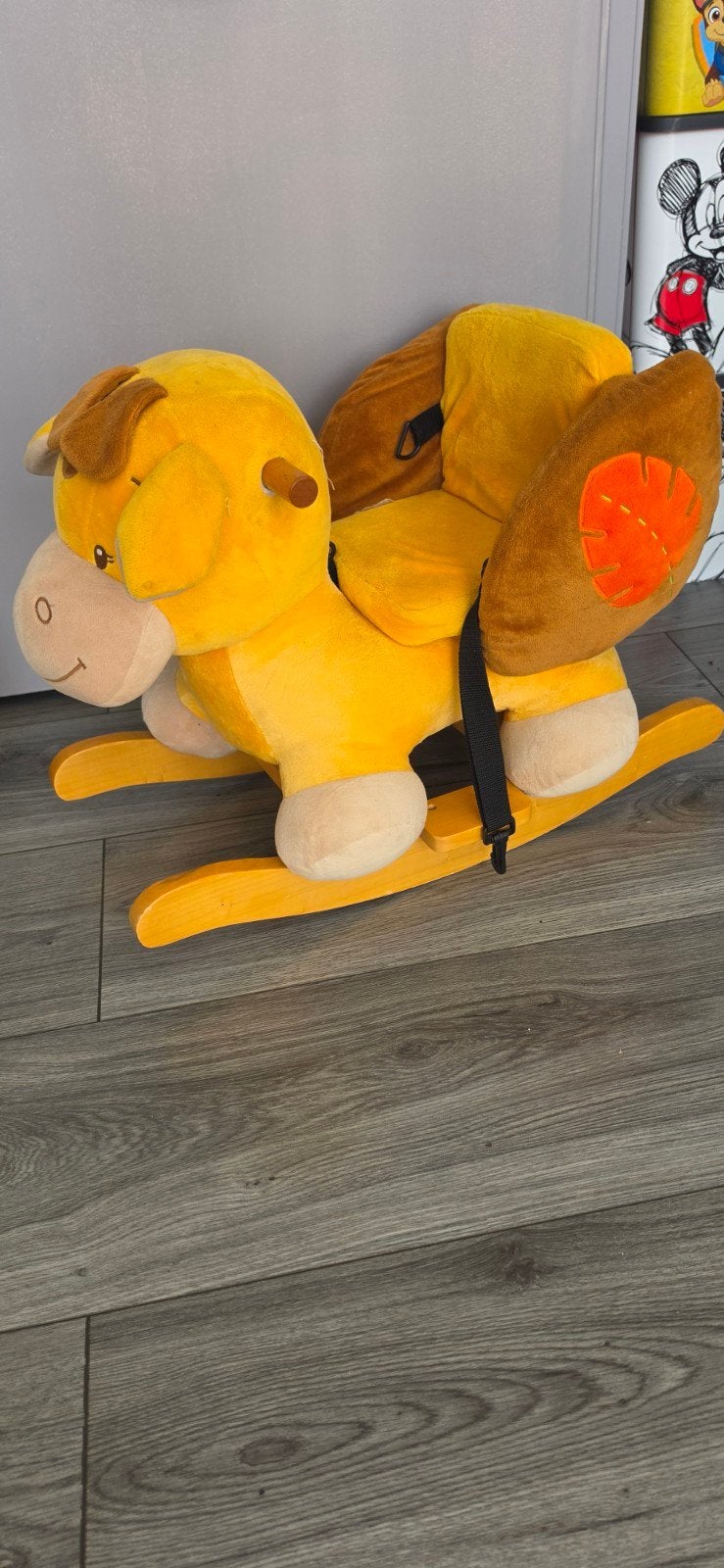 Giraffe hobbelpaard, Ophalen, Gebruikt