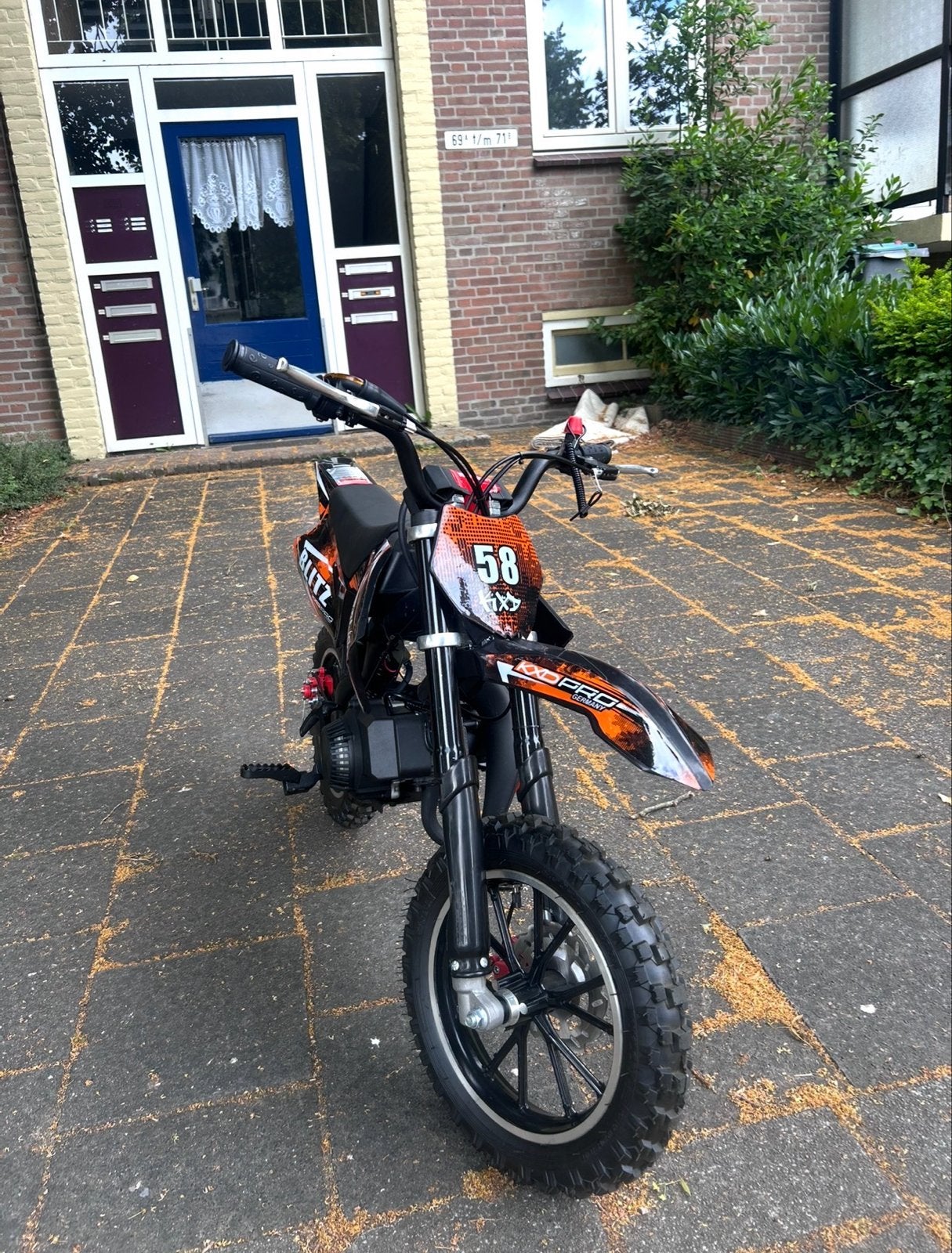 MiniBike Blitz Dirtbike, Ophalen, Gebruikt, Schijfrem, Dirtbike
