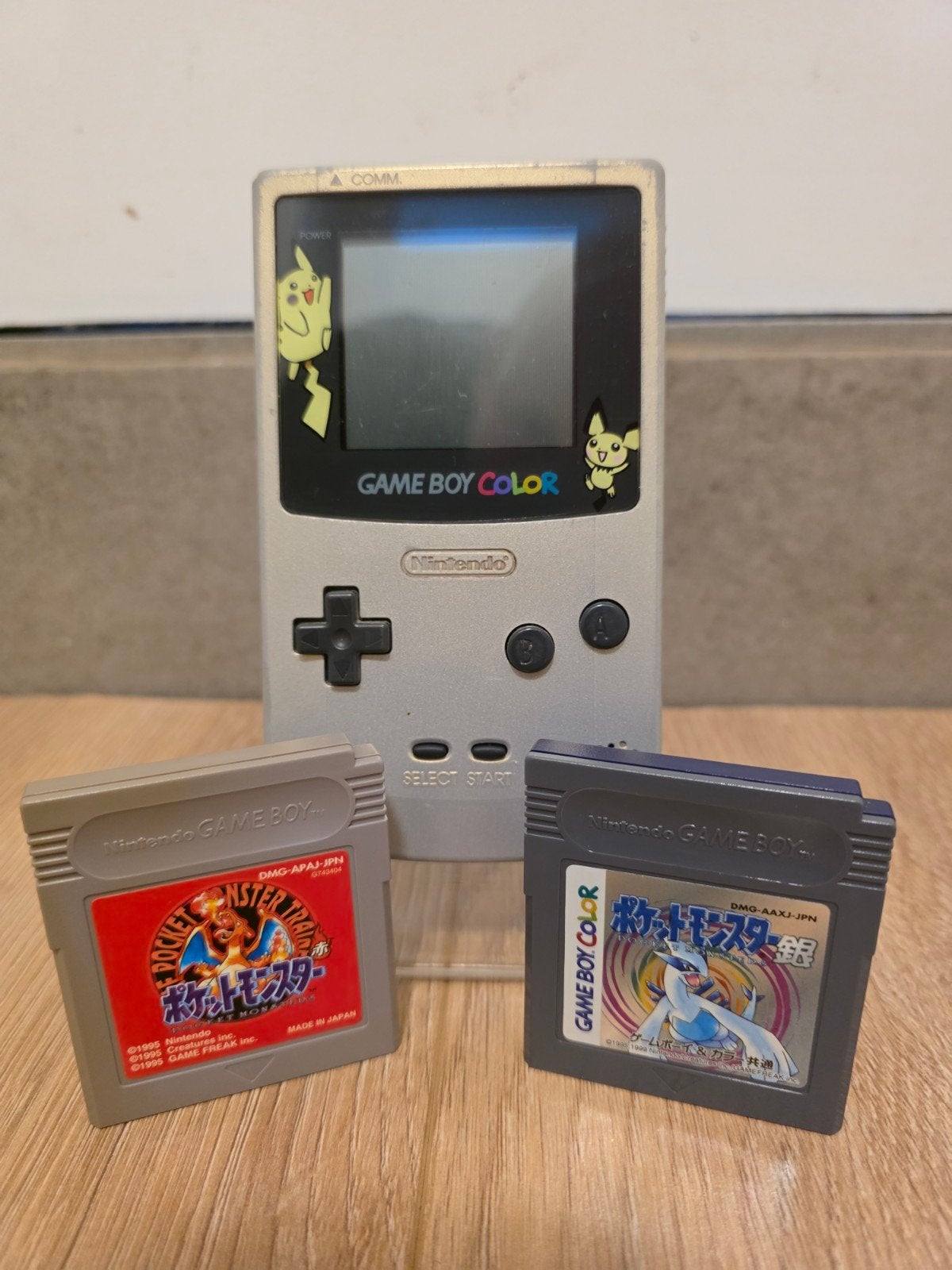 Nintendo Game Boy Color Pokémon Edition + Pokémon red & silv, Spelcomputers en Games, Ophalen of Verzenden, Gebruikt, Game Boy Color