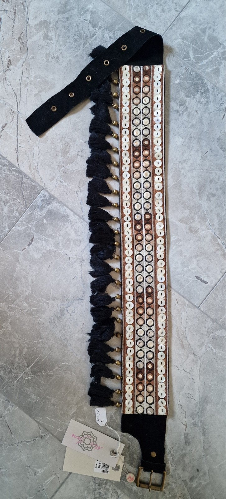 Exclusieve Miss June Handmade Suede Riem met Kwastjes, 100 cm of meer, Verzenden, Miss June, Nieuw