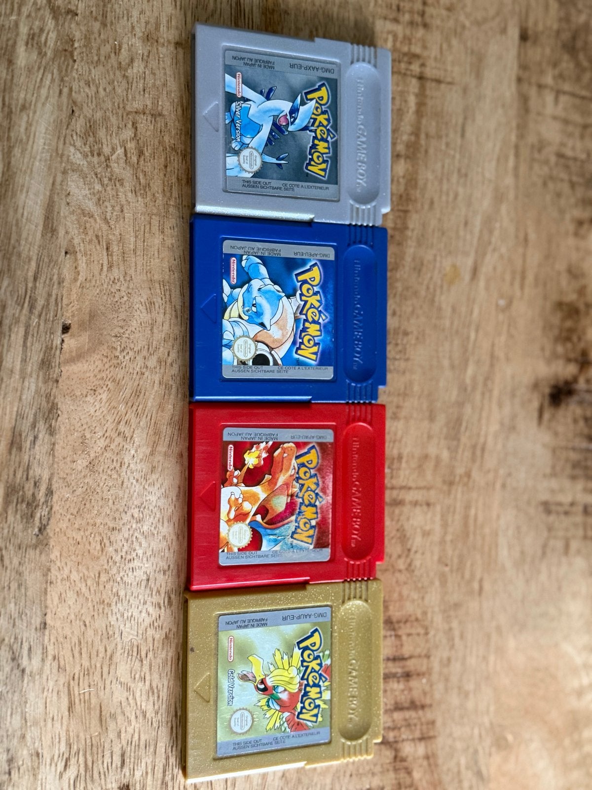 Pokémon Game Boy Color games: Silver, Red, Blue, Gold, Gebruikt, 1 speler, Ophalen of Verzenden, Role Playing Game (Rpg)
