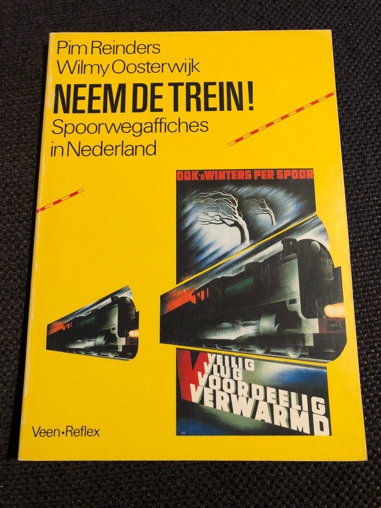 Neem de Trein, Spoorwegaffiches in Nederland, Verzamelen, Ophalen of Verzenden, Zo goed als nieuw, Trein, Boek of Tijdschrift