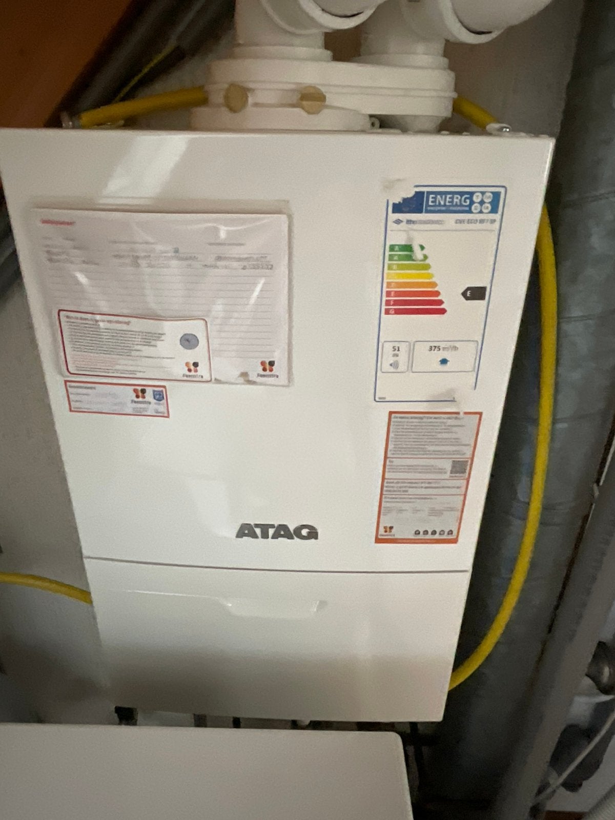 ATAG I28 EC verwarmingketel 2017, Doe-het-zelf en Verbouw, Verwarming en Radiatoren, Ophalen, 30 tot 80 cm, Gebruikt, Hoog rendement (Hr)