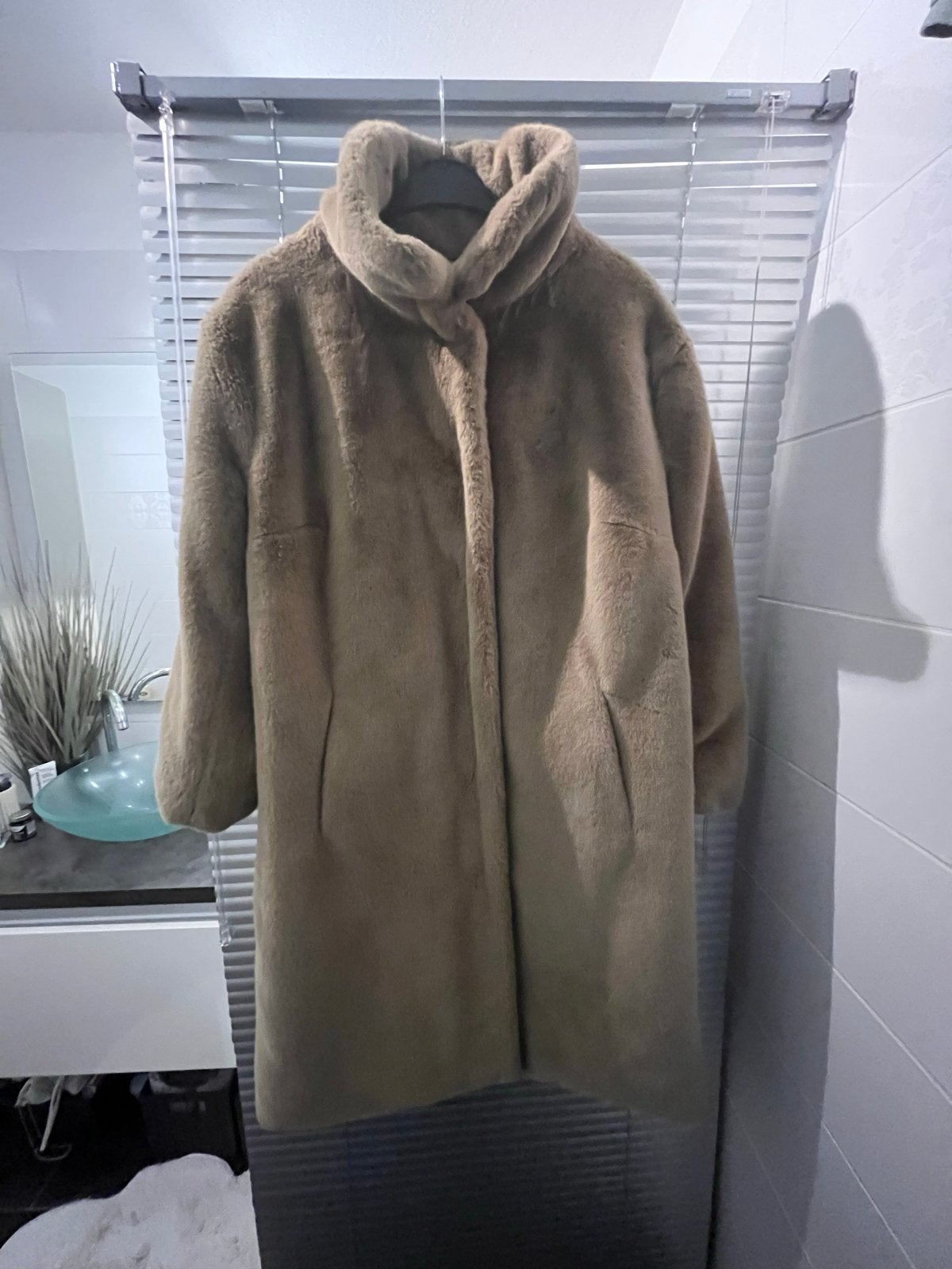 Maura by Claudia Sträter Faux Fur Jas Maat 42, Verzenden, Zo goed als nieuw, Maat 42/44 (L), Groen