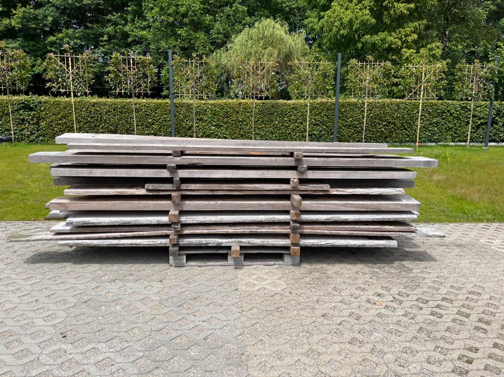 Hardhouten planken Azobe 30m2, Minder dan 25 mm, Ophalen of Verzenden, Plank, 300 cm of meer