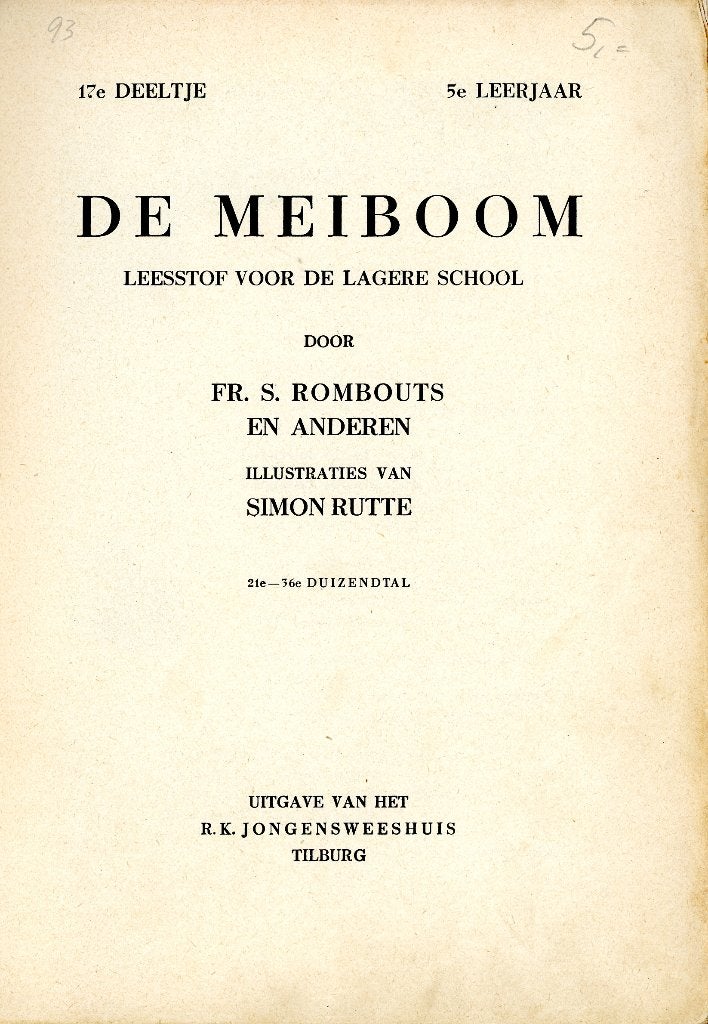 De meiboom 17 - Rombouts (1951), Ophalen of Verzenden, Gelezen, Overige niveaus, Nederlands