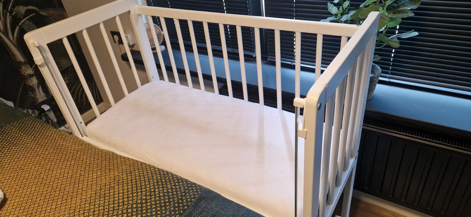 Petite Amélie Cosleeper Wit met Matras, Ophalen, Zo goed als nieuw, Wieg