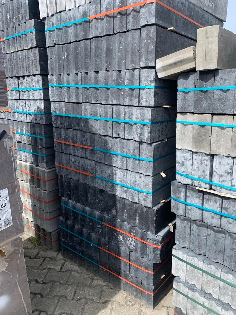 10x20 b keus antraciet betonbanden, Overige typen, Nieuw, Ophalen of Verzenden, 10 m² of meer