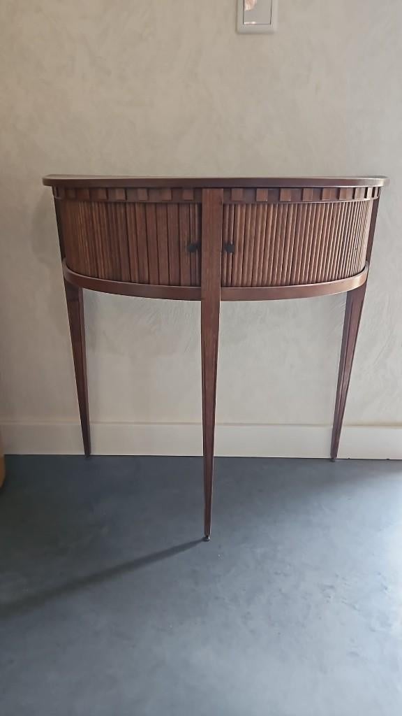 vintage tafeltje met schuifdeurtjes sidetable, Huis en Inrichting, Ophalen, Overige materialen, Vintage retro klassiek, 50 tot 100 cm