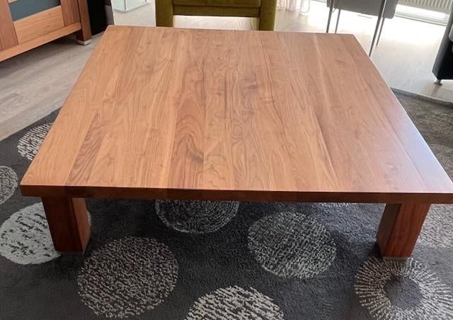 Grote vierkante salontafel 120 x 120cm - Hans Daalder design, Gebruikt, Design, Vierkant, Minder dan 50 cm