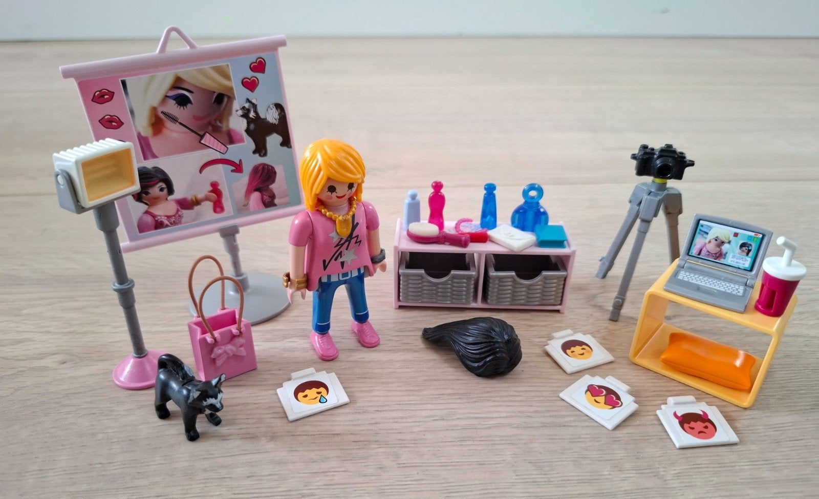 Playmobil Vlogger Set - Vlogster met accessoires, Complete set, Ophalen of Verzenden, Zo goed als nieuw, Figuren