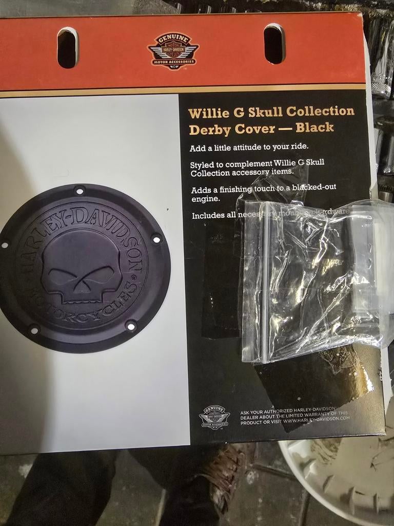 Derby cover willy g skull, Ophalen of Verzenden, Gebruikt