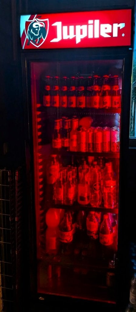 JUPILER Bier koelkast met reclame  De Kornschuur, Witgoed en Apparatuur, Zonder vriesvak, 200 liter of meer, Nieuw, 160 cm of meer