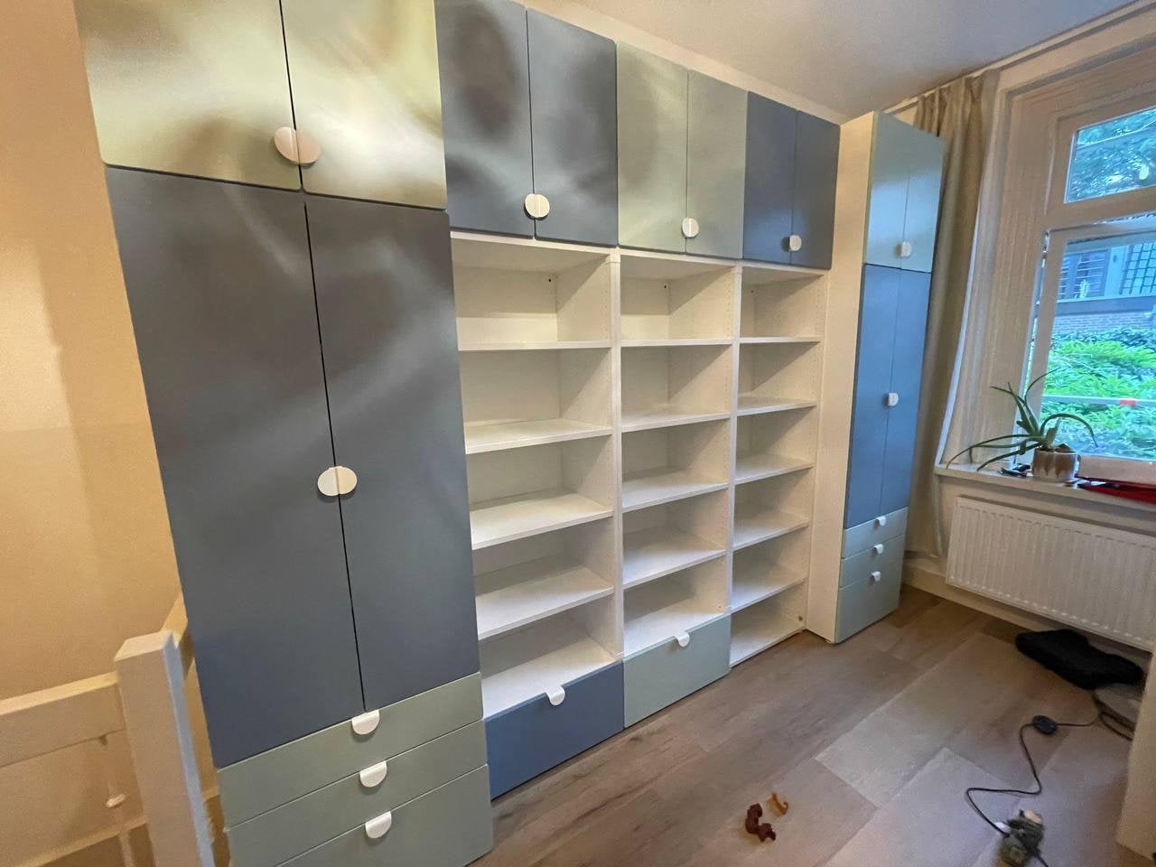 Ikea smastad opbergsysteem kast wardrobe, Ophalen, Eenpersoons, Wit, Zo goed als nieuw
