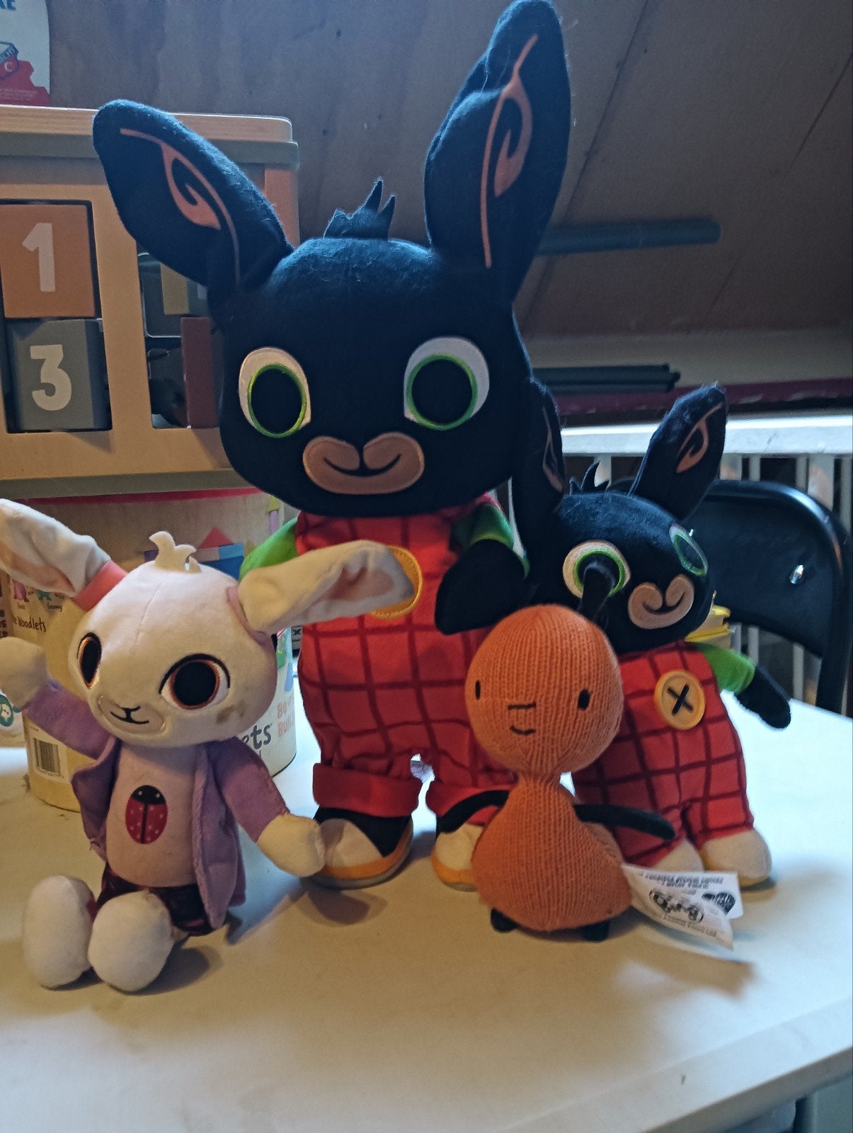 Bing Konijn Knuffels - Set van 4, Ophalen, Gebruikt, Overige karakters, Konijn