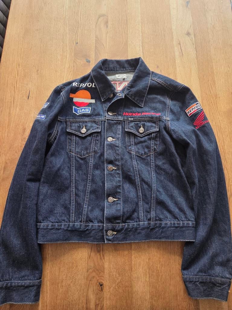 Vintage Honda Repsol GAS Jeans spijkerjas, Kleding | Heren, Ophalen of Verzenden, Zo goed als nieuw, Honda Repsol GAS Jeans, Maat 48/50 (M)