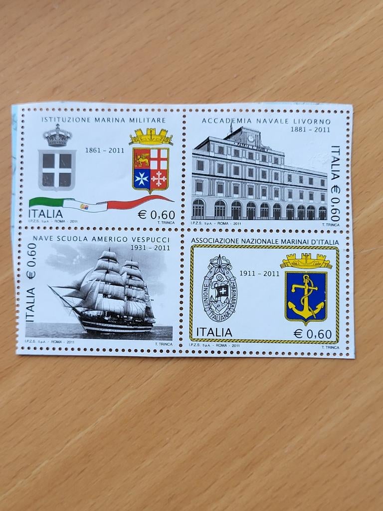 Italiaanse postzegels 2011 - 150 jaar Marine, Ophalen of Verzenden, Postfris