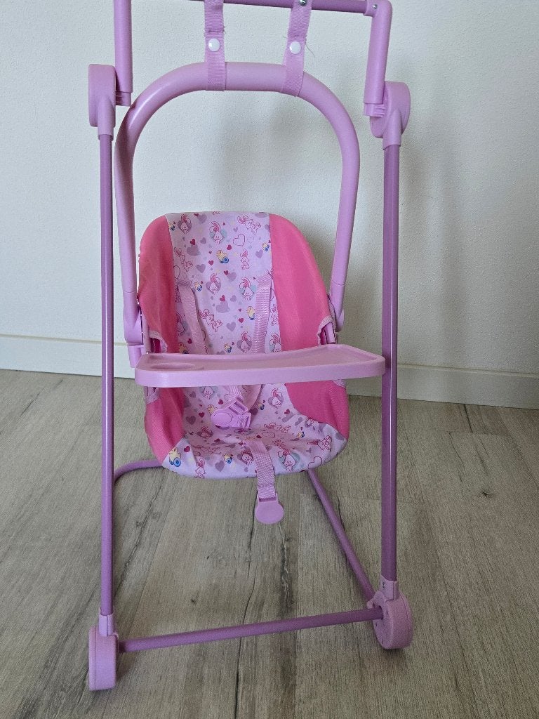 BABY born 3-in-1 kinderstoel – roze – zeer nette staat, Ophalen, Zo goed als nieuw, Babypop