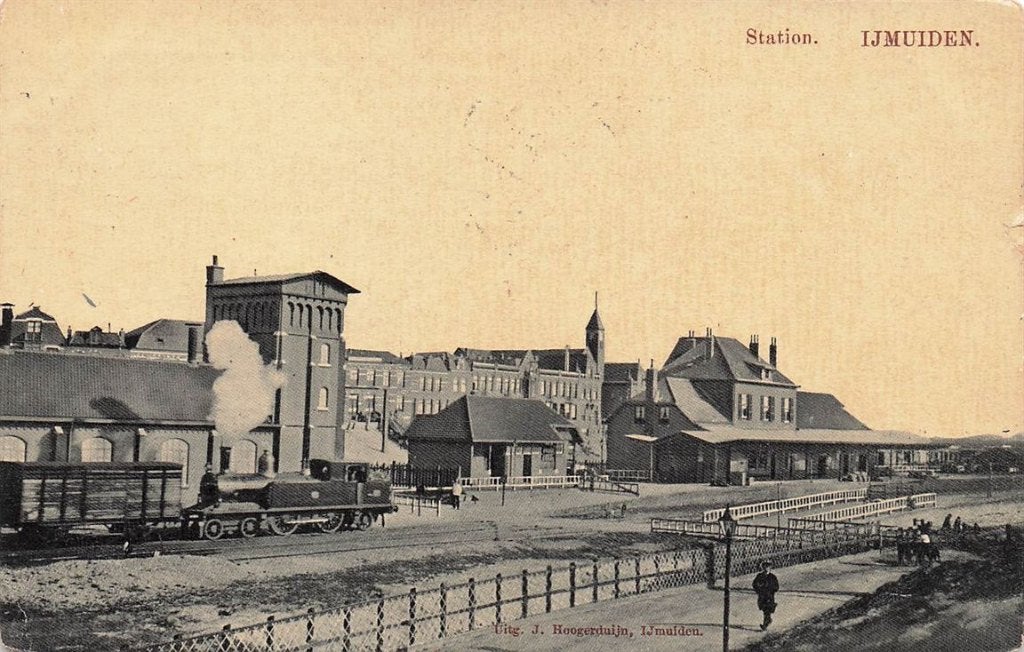 703-004-033 Station Ijmuiden, Verzamelen, Ansichtkaarten | Nederland, Verzenden, Voor 1920, Noord-Holland