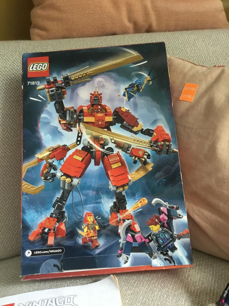 LEGO Ninjago Jay's Titan Mech 71812 - Complete set, Lego, Ophalen of Verzenden, Zo goed als nieuw, Compleet