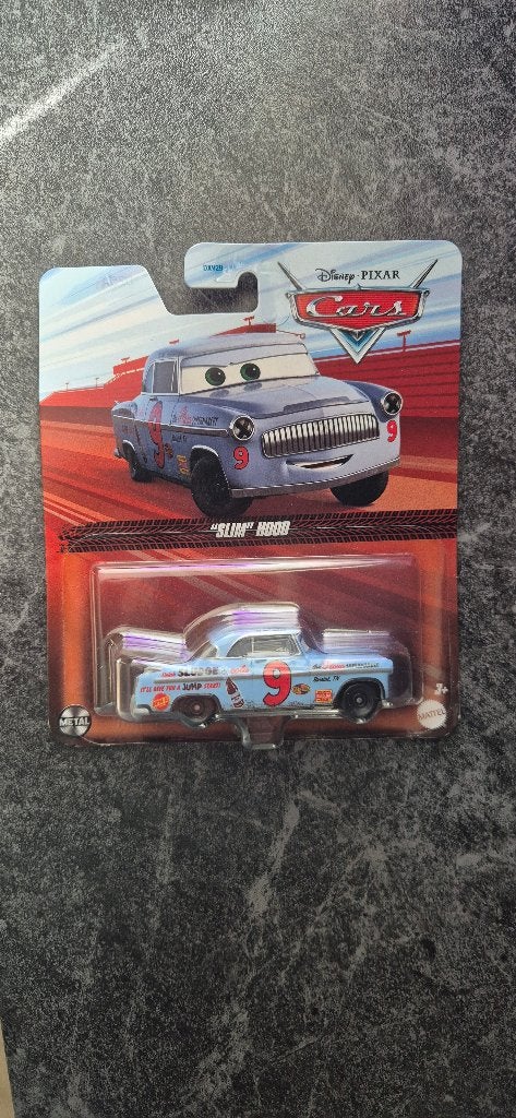 Disney Pixar Cars Slim Hood, Kinderen en Baby's, Speelgoed | Speelgoedvoertuigen, Ophalen of Verzenden, Gebruikt