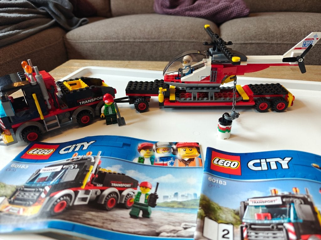Lego set 60183 -  Zware-vrachttransport - 310 steentjes, Lego, Ophalen of Verzenden, Zo goed als nieuw, Inclusief accessoires