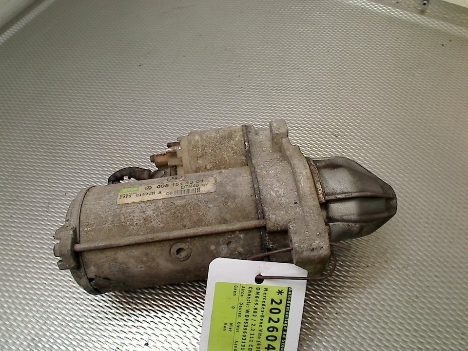 Startmotor Mercedes-Benz Vito (639.6) 2005 0051511301, Gebruikt, Mercedes-Benz AG, Mercedes-Benz, Mercedesstraße 120, Stuttgart 70372, , Duitsland