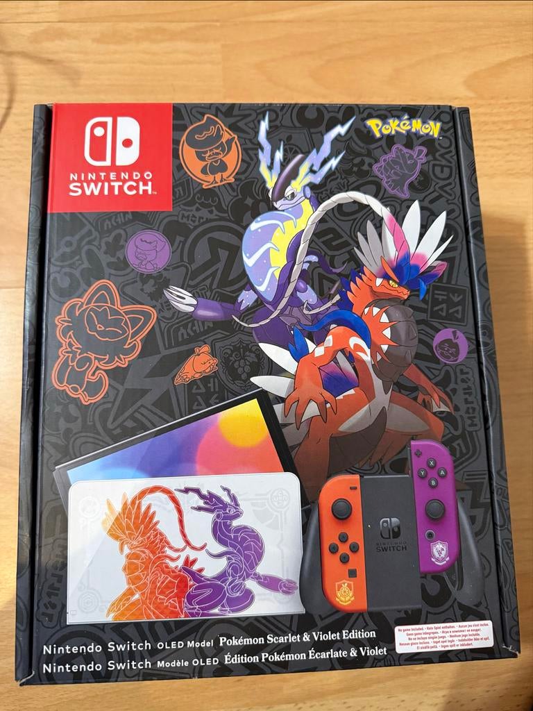 Nintendo Switch OLED Pokémon Scarlet & Violet Edition zgan, Ophalen of Verzenden, Zo goed als nieuw, Zonder controller, Switch OLED