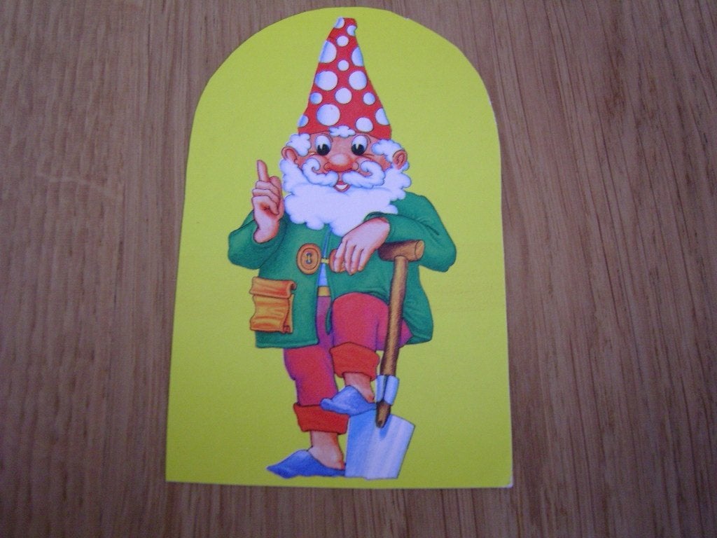sticker strip Kabouter, Verzamelen, Stickers, Ophalen, Zo goed als nieuw