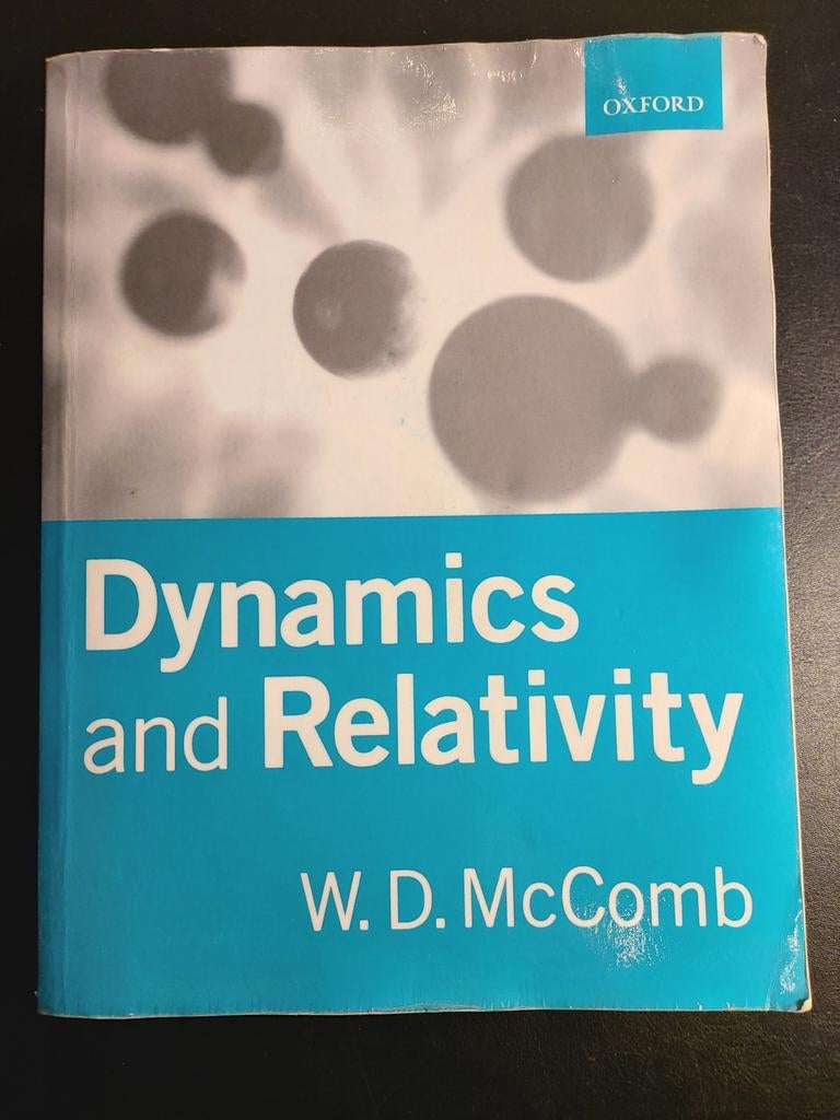 William David McComb - Dynamics and Relativity, Ophalen of Verzenden, Zo goed als nieuw, William David McComb
